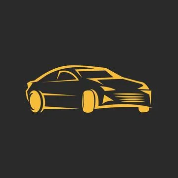 Speed Auto car Logo Illustrazione stock