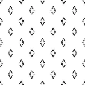 Speed bag boxing training line art pattern Stock Illustration