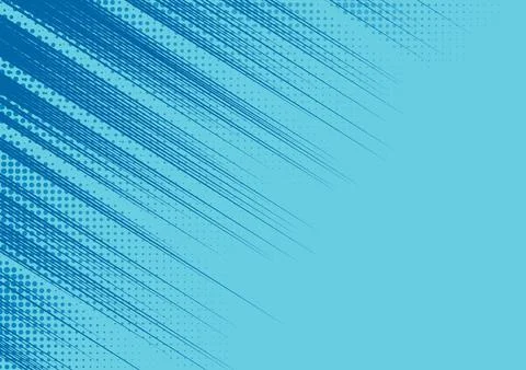 Speed blue diagonal lines vector POP art background for comic book, Manga or 스톡 일러스트