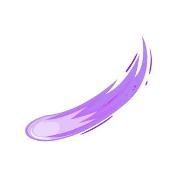 Speed blur comet trail flying across space Ilustración de archivo