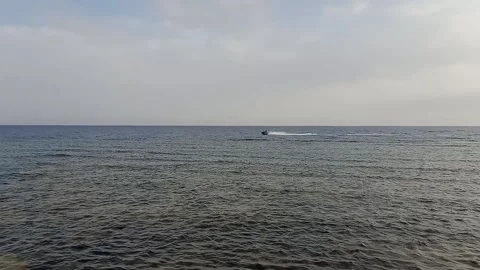 Speed boat in beach Stock Footage 196547378