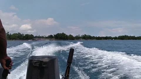 Speed boat Stock Footage 205610993