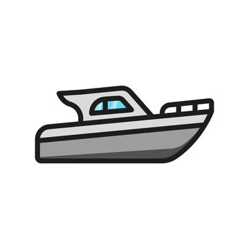 Speed boat icon vector design templates simple Stock Illustration