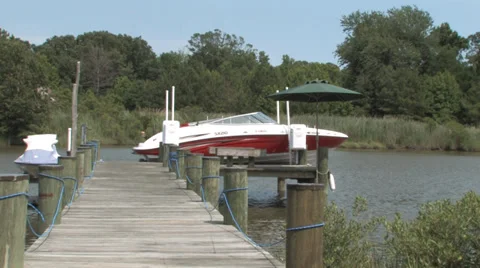 Speed Boat Pier 動画素材 37018715