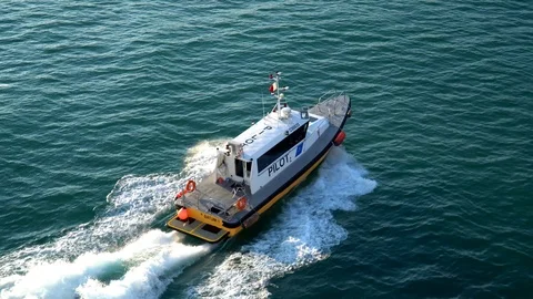 Speed Boat pilot Stock Footage 99663626