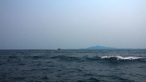 Speed boat in rough water Stock Footage 271207902