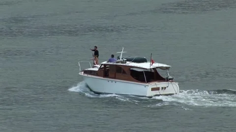 Speed Boat Sydney Stock Footage 49025979