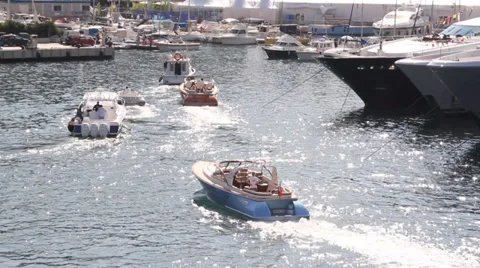 Speed Boat Traffic Vídeo Stock 39168565