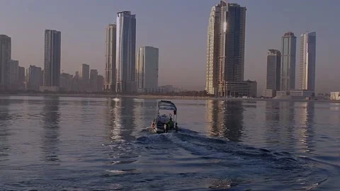 Speed boats Stock Footage 168003548