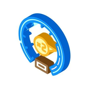 Speed booster power up for game level progression Stock Illustration