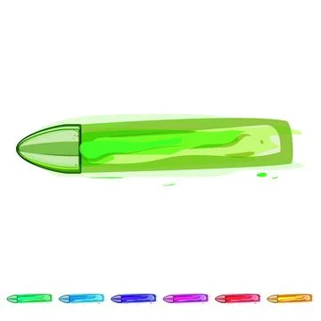 Speed bullet flying cartoon vector graphic Stock Illustration