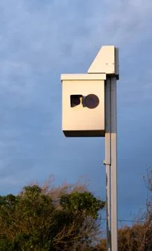 Speed camera box Stock Photos