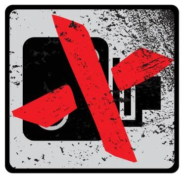 Speed Camera Cross Stock Illustration