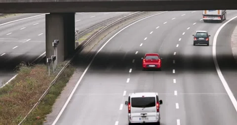 Speed camera flash at the motorway 動画素材 144183922