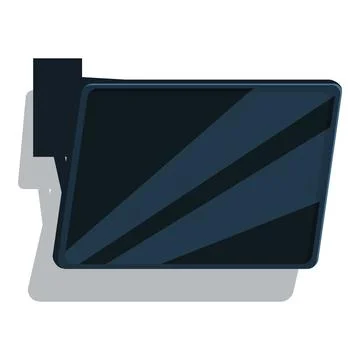 Speed camera recording speed limit on road Stock Illustration