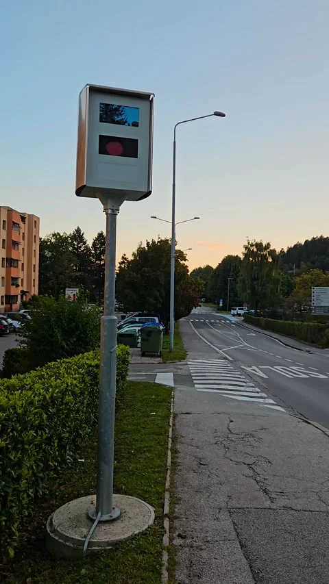 Speed Camera in School Zone, Static Stock Video Pond5