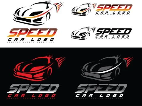 Speed Car Logo Stock-Illustration