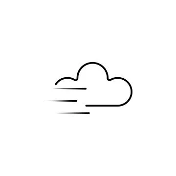 Speed cloud icon. Element of speed for mobile concept and web apps illustration Stock Illustration