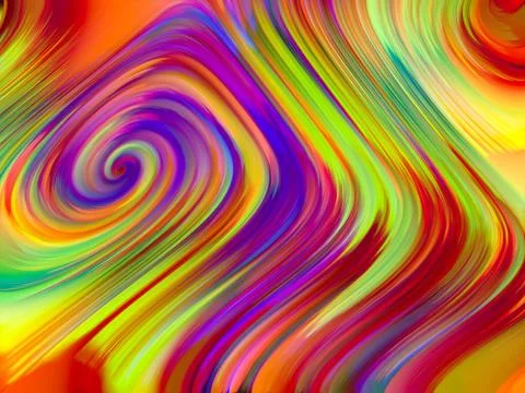 Speed of Color Flow Illustrazione stock