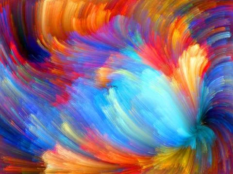 Speed of Color Stock Illustration