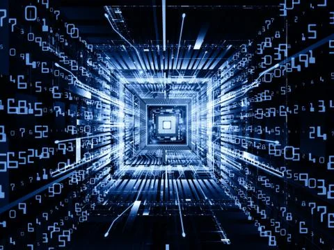 Speed of Computer Stock Illustration