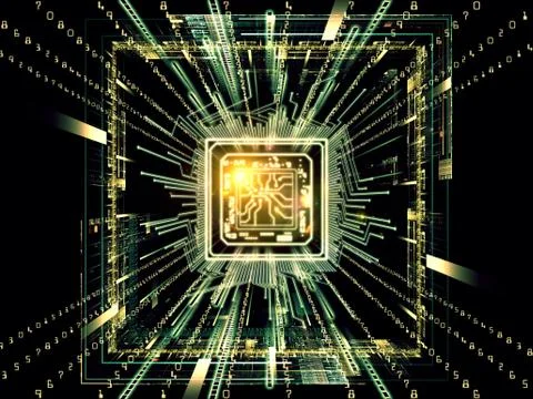 Speed of Computer Stockillustratie