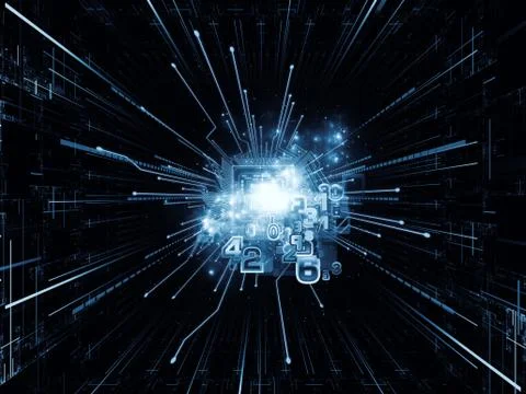 Speed of  Computing Ilustração Stock