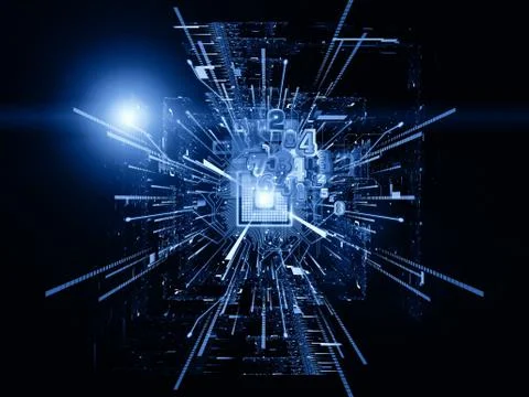 Speed of  Computing Ilustração Stock