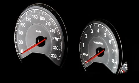 Speed control dashboard Stock Photos