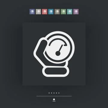 Speed control icon Ilustración de archivo