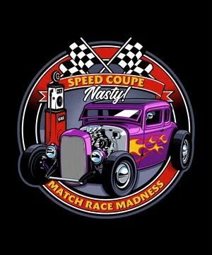 Speed Coupe Stock Illustration