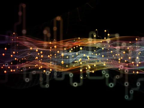 Speed of Data Transfers 스톡 일러스트