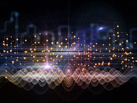 Speed of Data Transfers Stock Illustration