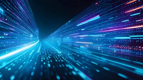 The speed of data transmission in future communication systems. Stock Footage 271226789