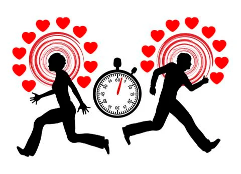 Speed Dating Concept Stock Illustration