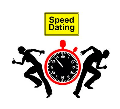 Speed Dating Stock Illustration