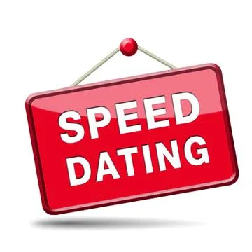 Speed dating sign Stock Illustration