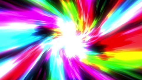 Speed of digital lights, neon glowing rays, vortex isolated on black background, Stock Footage 252664319
