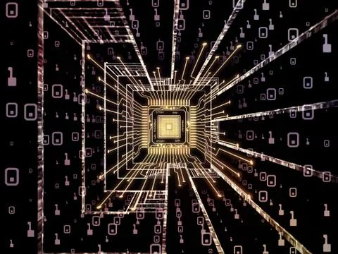 Speed of Digital Processor イラスト素材