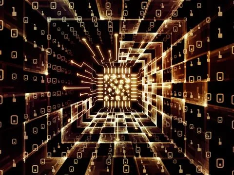 Speed of Digital Processor イラスト素材