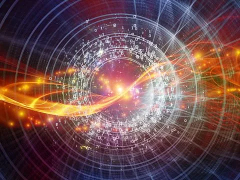 Speed of Digital World Stock Illustration