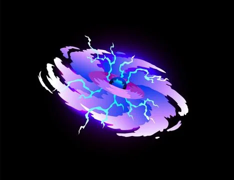 Speed effect cartoon vfx. Comic line blaster shot. Energy fire flame light. Neon Stockillustratie