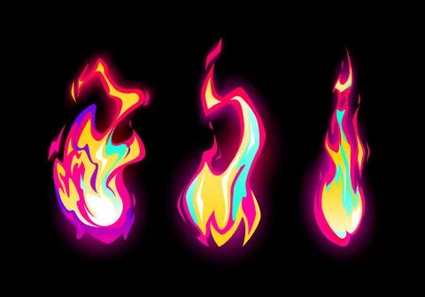Speed effect. Hot fire. Color blaze light. Dangerous combustion. Fuel energy. Stock Illustration