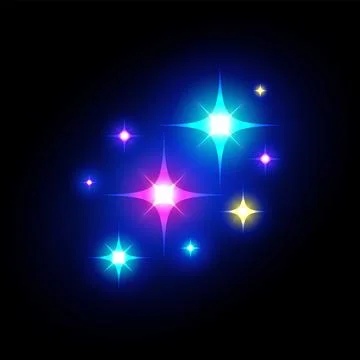 Speed effect. Light flash. Space stars. Galaxy glitter. Laser lighting. Shiny Illustrazione stock