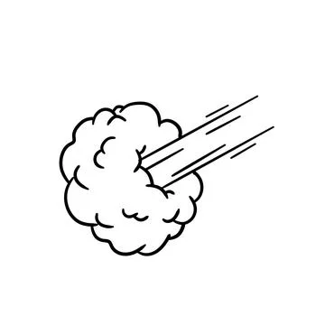 Speed effect. Movement and cloud. Air and steam. Blast and blast Stock Illustration