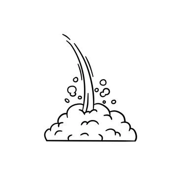 Speed effect. Movement and cloud. Air and steam. Stock Illustration