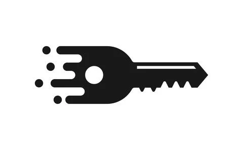 Speed fast key secure protection background Stock Illustration