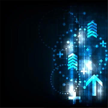 Speed of future communication. Stockillustratie