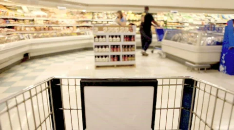 Speed Grocery Shopping Time Lapse Stock Footage