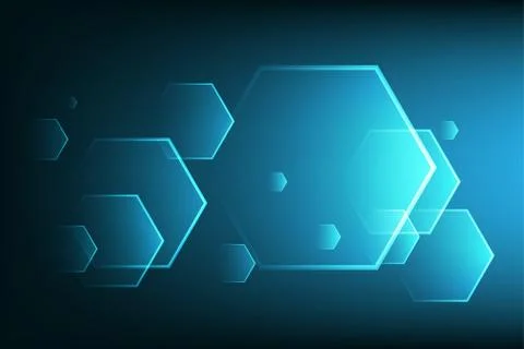 Speed hexagon Stock Illustration